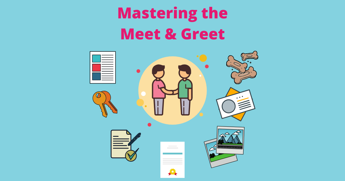 What to bring for a pet sitting or dog walking meet and greet